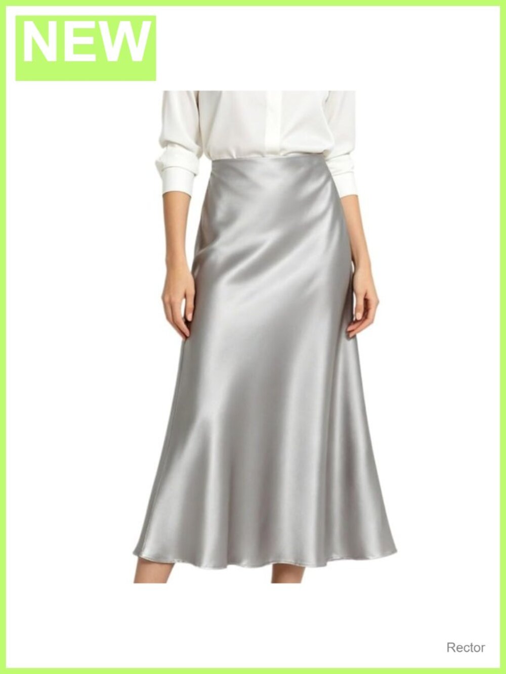 Satin Silk Mermaid Maxi Skirt A-Line Elastic Waist Formal Cocktail